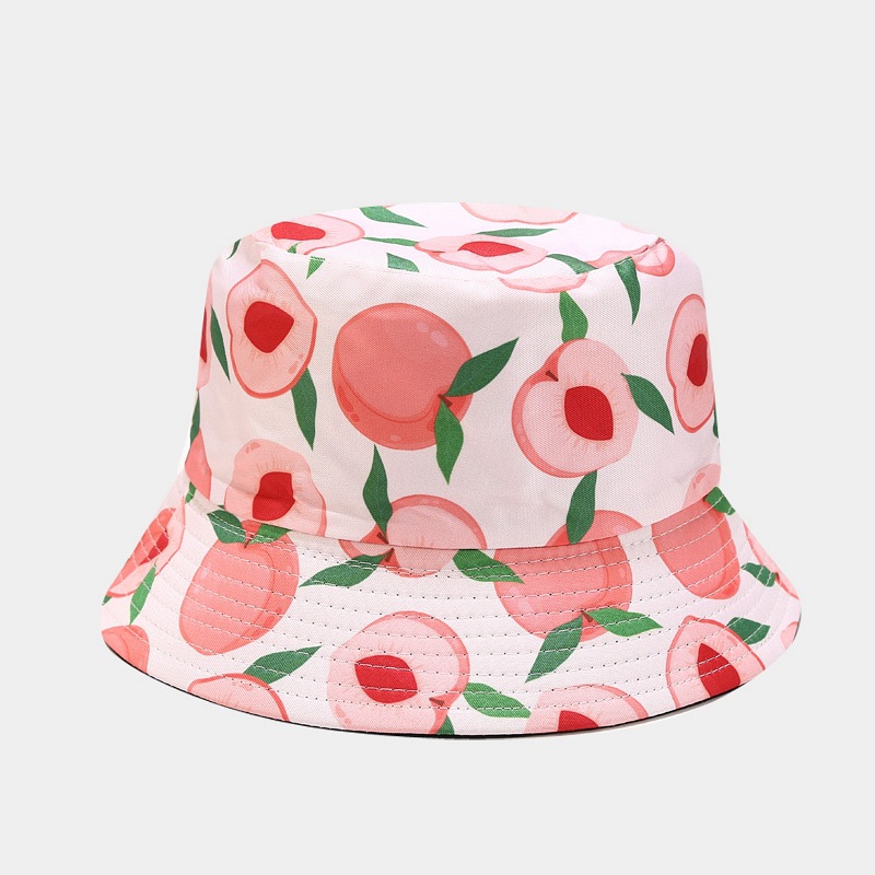 BK00073 Variété de chapeau de seau d'impression de fruits à double face