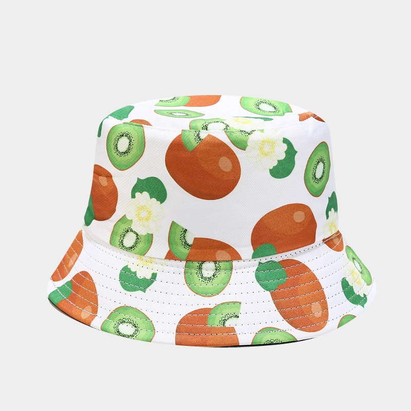 BK00073 Variété de chapeau de seau d'impression de fruits à double face