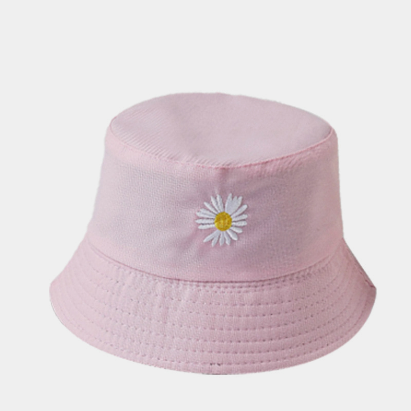 BK00019 Petit chapeau seau à double marguerite court avant-toit pare-soleil