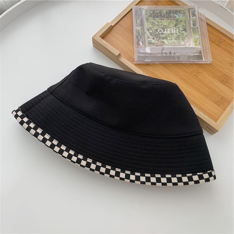 BK00037 Chapeau seau pour femme avec écran solaire à large bord