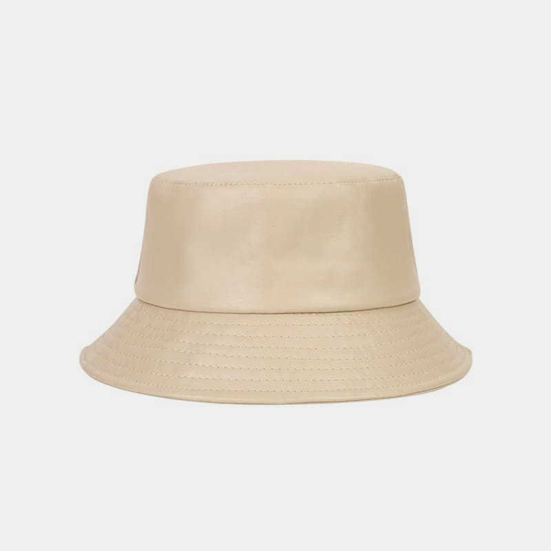 BK00049 Chapeau seau en cuir PU