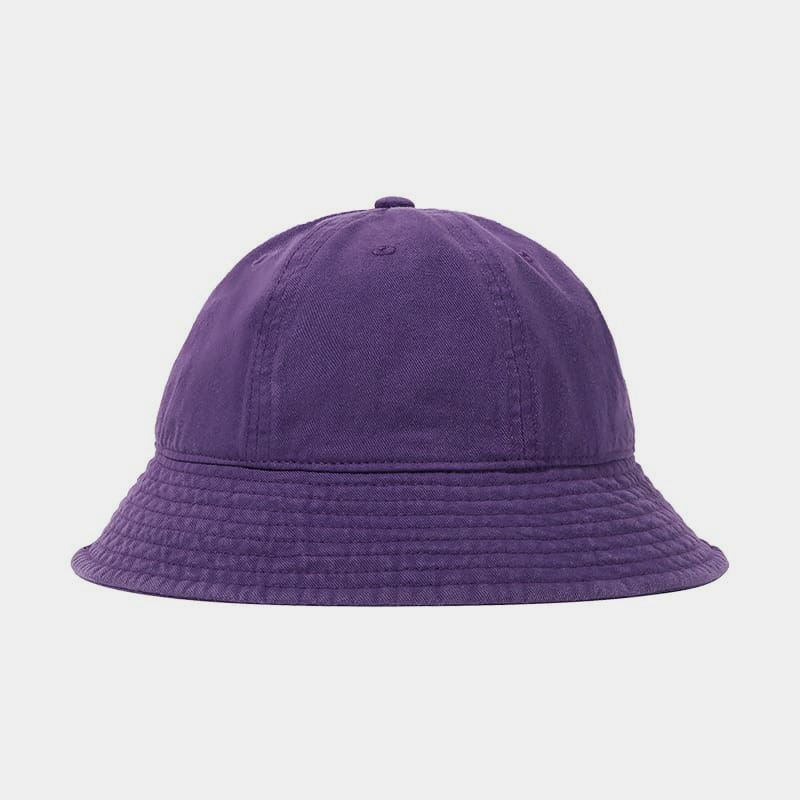 BK00050 Chapeaux seau en coton lavé de couleur unie