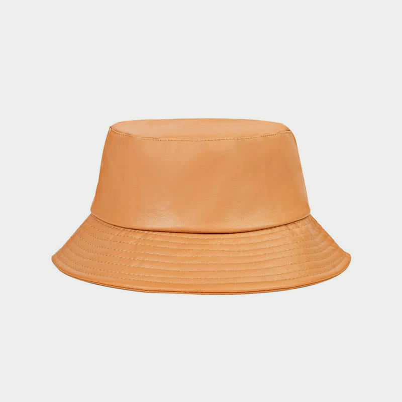 BK00049 Chapeau seau en cuir PU