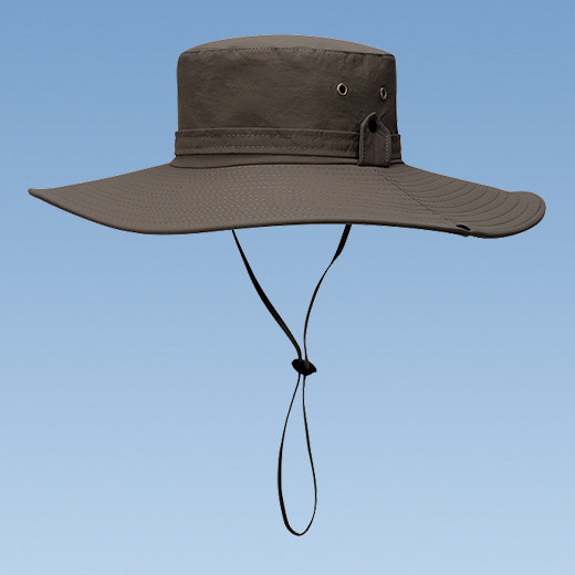 BK00028 Chapeau de protection solaire Big Eaves, chapeau de seau imperméable à séchage rapide