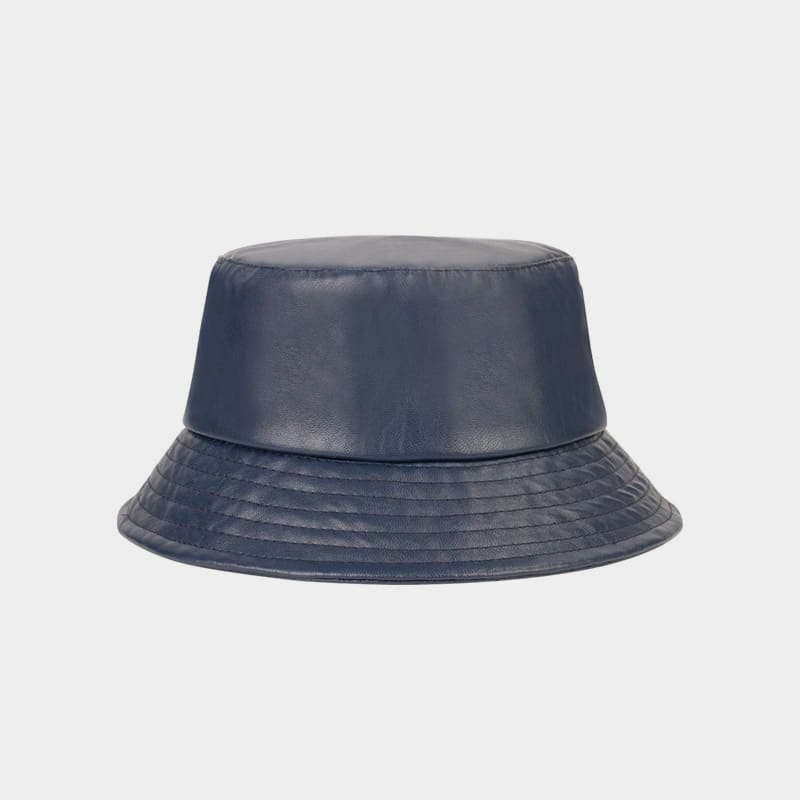 BK00049 Chapeau seau en cuir PU