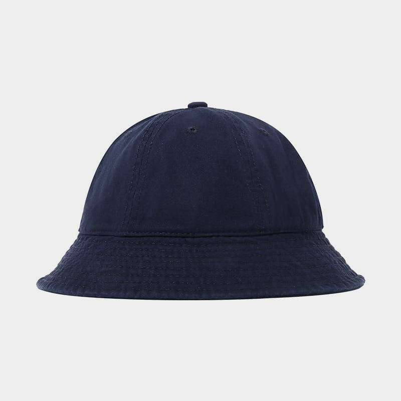 BK00050 Chapeaux seau en coton lavé de couleur unie