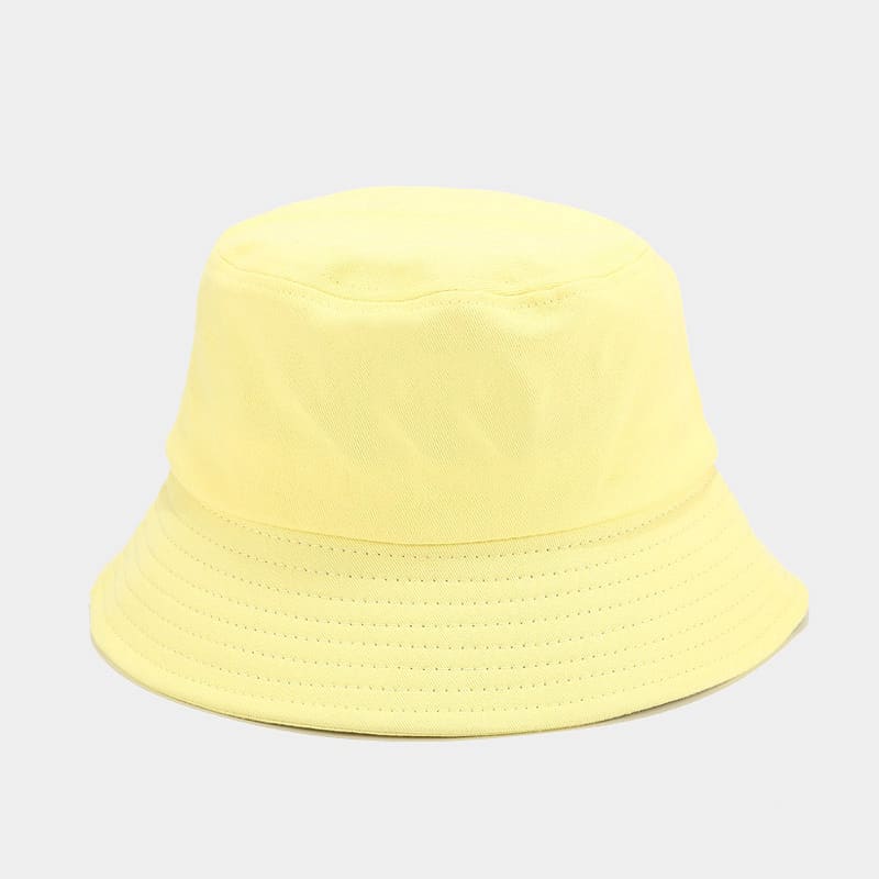 BK00064 Macaron couleur unie version brillante chapeau seau