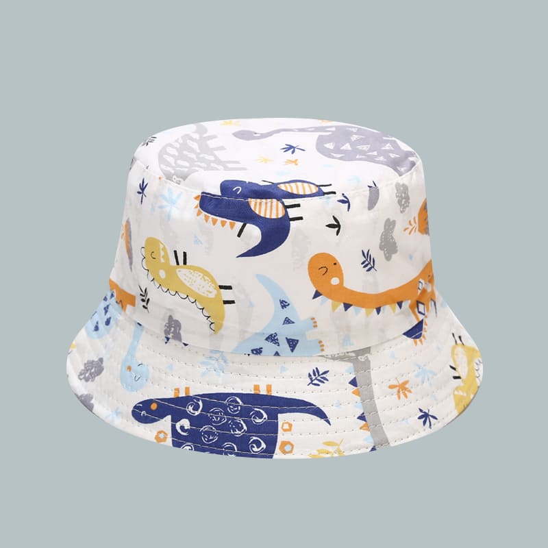 BK00070 Chapeau de seau pour bébé en plein air avec motif de dessin animé mignon