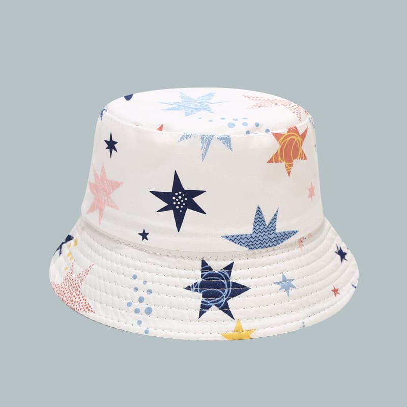 BK00070 Chapeau de seau pour bébé en plein air avec motif de dessin animé mignon