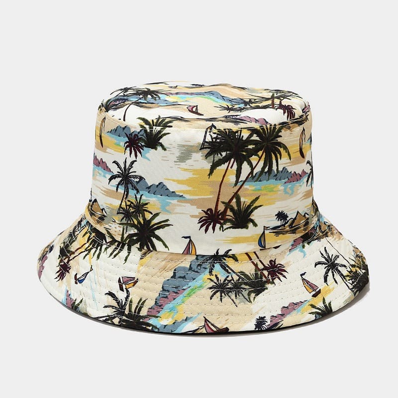 BK00067 Street Fashion hommes et femmes impression chapeau seau