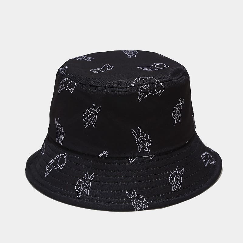 BK00067 Street Fashion hommes et femmes impression chapeau seau