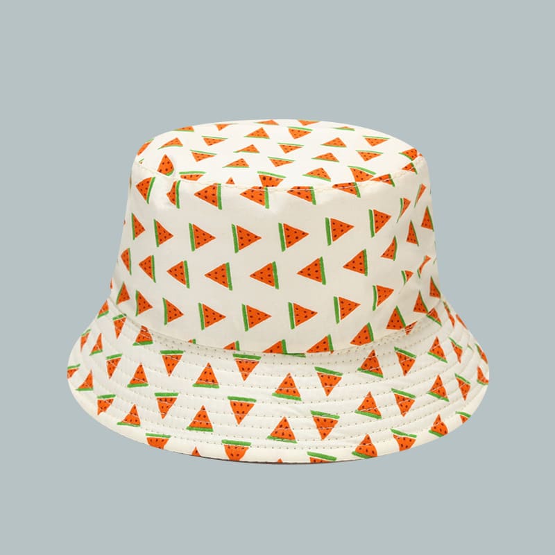 BK00070 Chapeau de seau pour bébé en plein air avec motif de dessin animé mignon