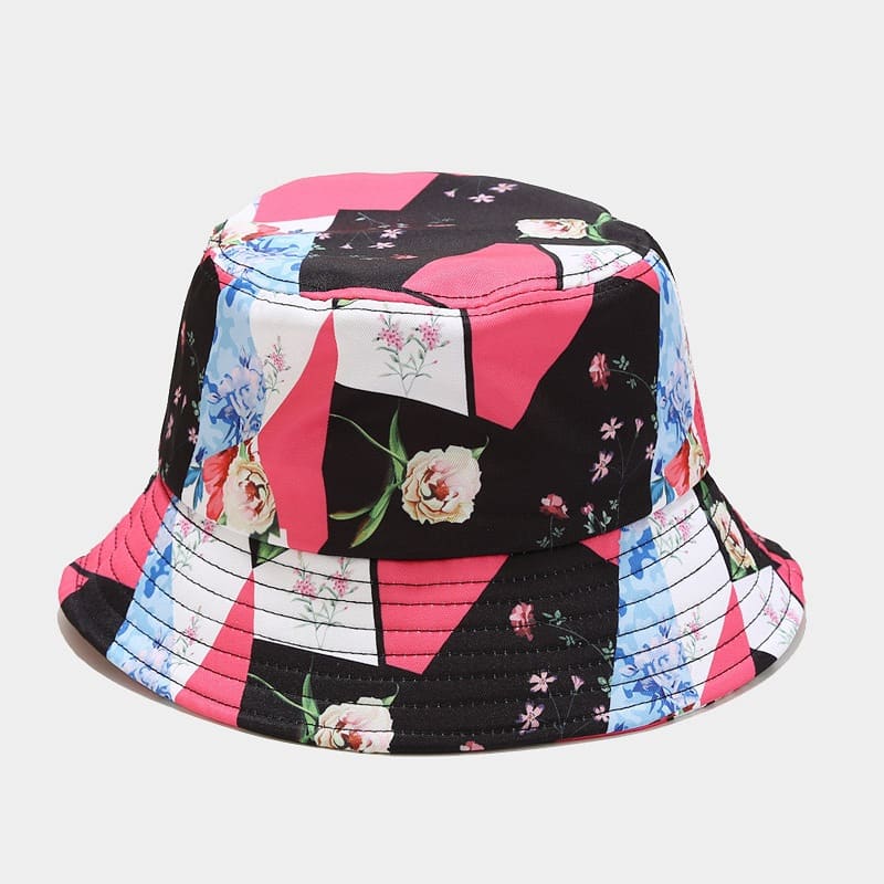 BK00067 Street Fashion hommes et femmes impression chapeau seau