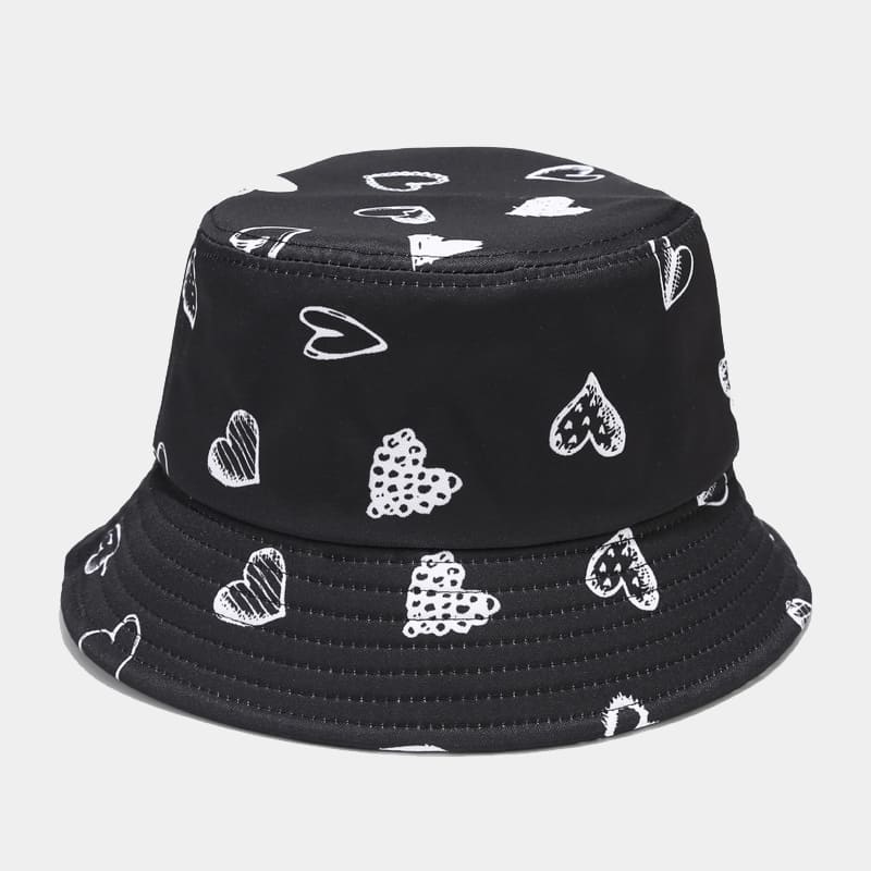 BK00067 Street Fashion hommes et femmes impression chapeau seau