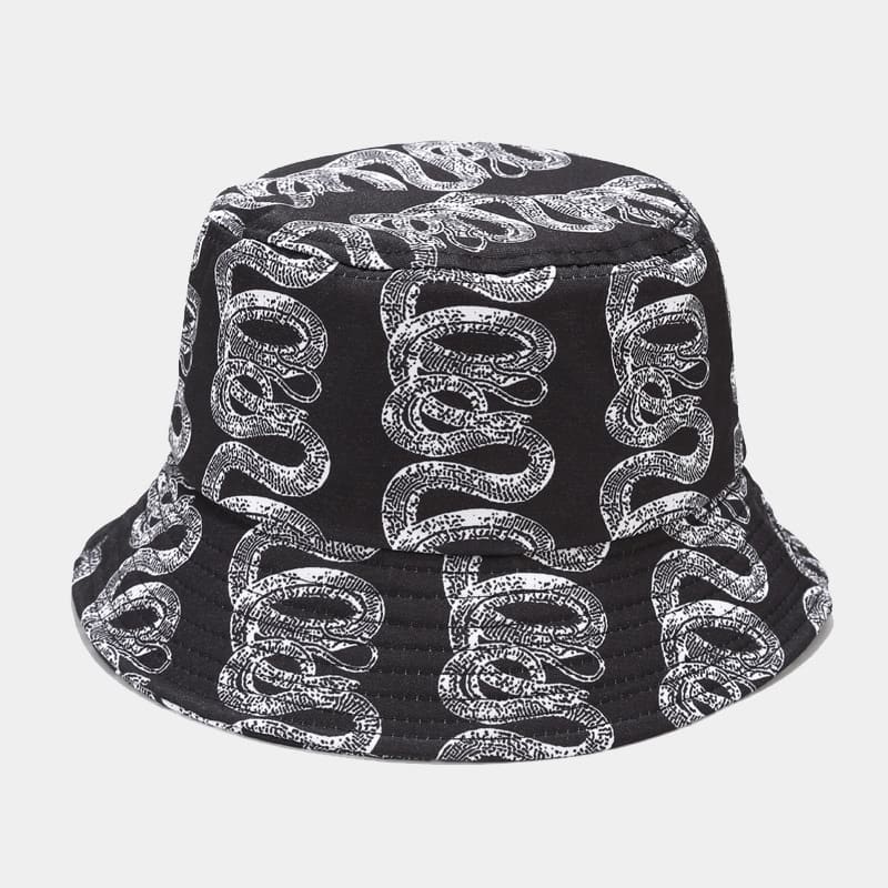 BK00067 Street Fashion hommes et femmes impression chapeau seau