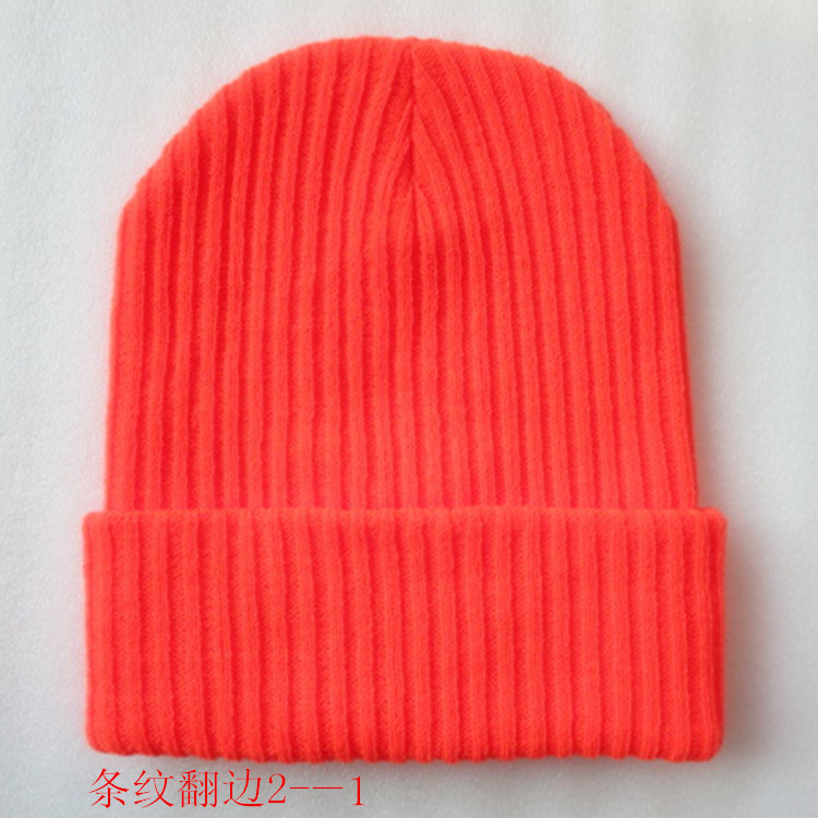 H00008 Bonnet double épaisseur en tricot uni