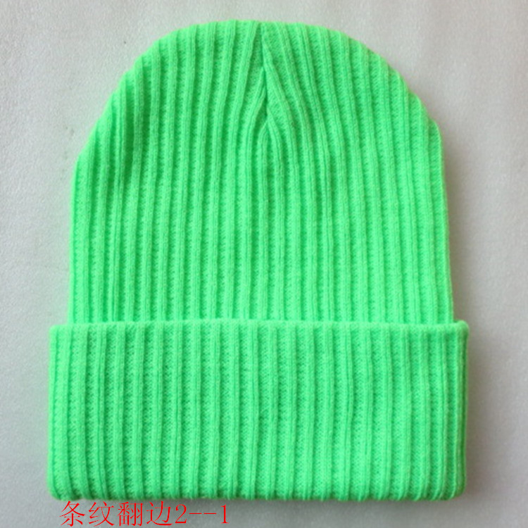 H00008 Bonnet double épaisseur en tricot uni