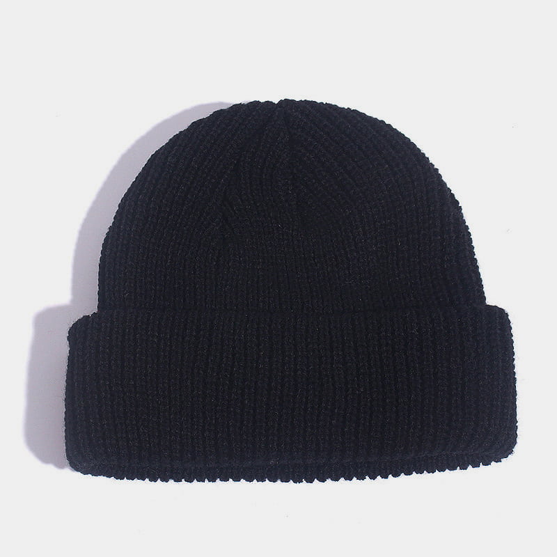 H00001 Bonnet Tricoté Enfant Monochrome