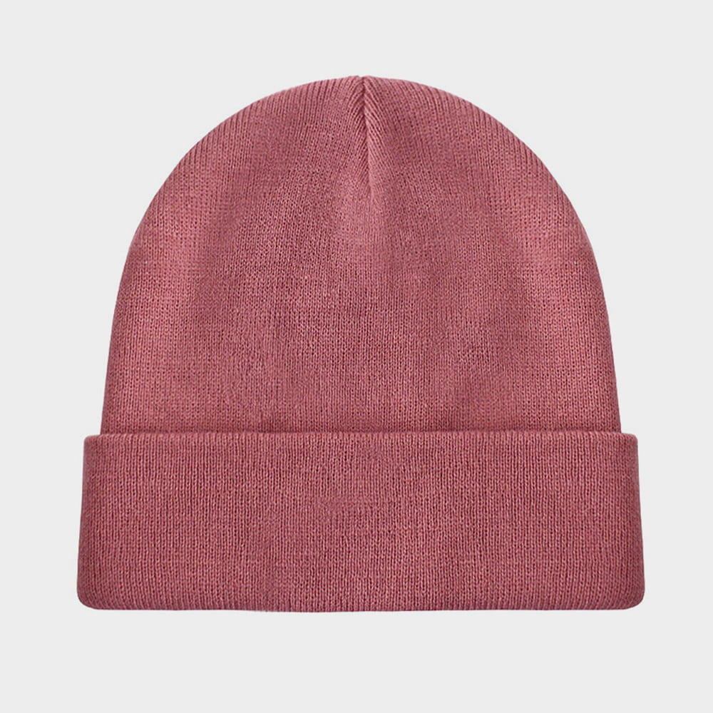 H00002 Bonnet tricoté extérieur pour hommes et femmes de couleur unie Automne Hiver