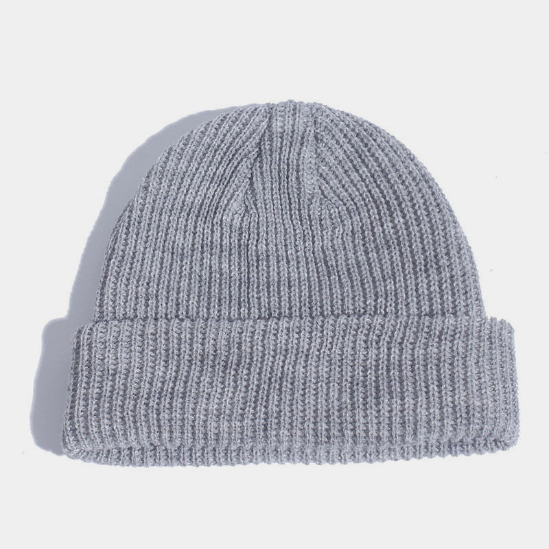 H00001 Bonnet Tricoté Enfant Monochrome