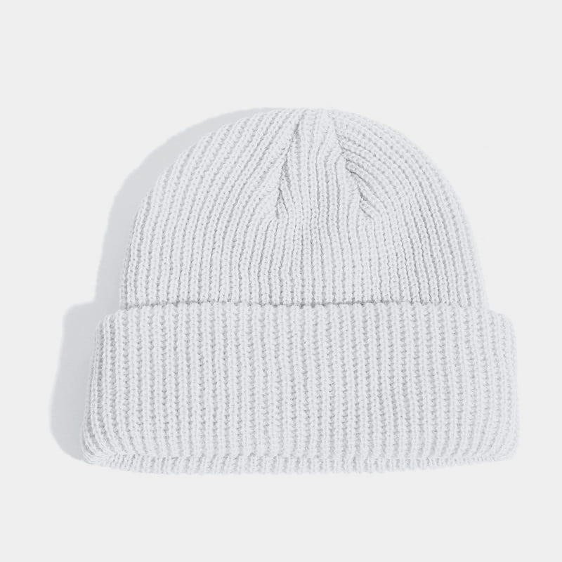 H00001 Bonnet Tricoté Enfant Monochrome