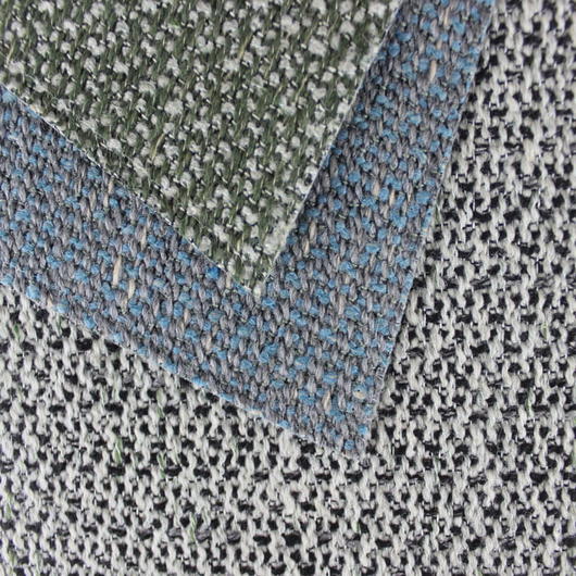 Tissu de canapé en lin imitation polyester tissé double couleur SM-A0031