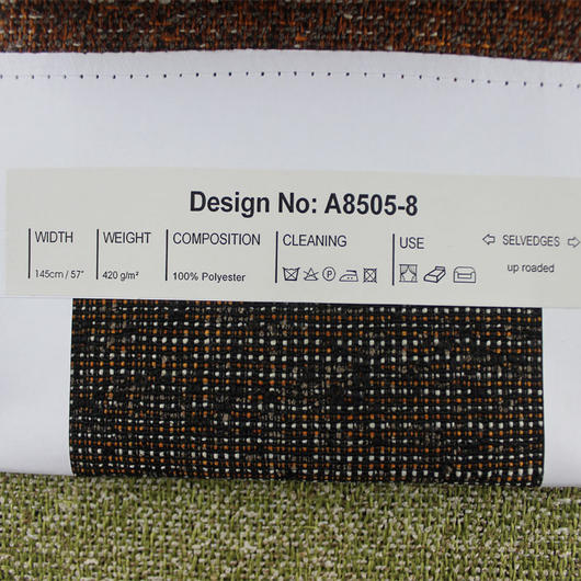 SM-A0033 Tissu de canapé en lin imitation lin grossier double couleur