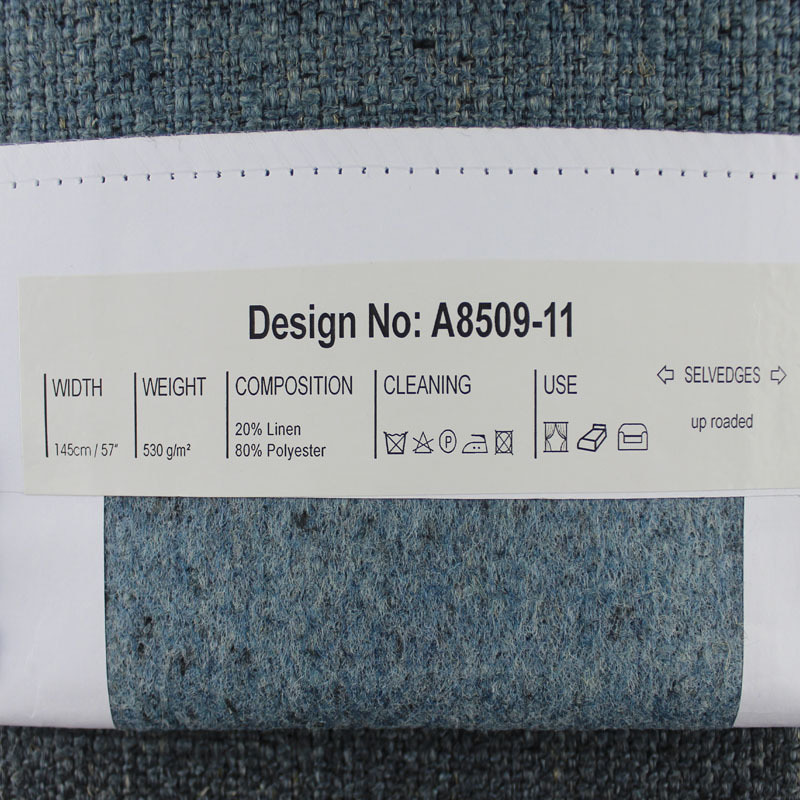 Tissu de canapé en polyester et lin mélangé à densité épaisse SM-A0034
