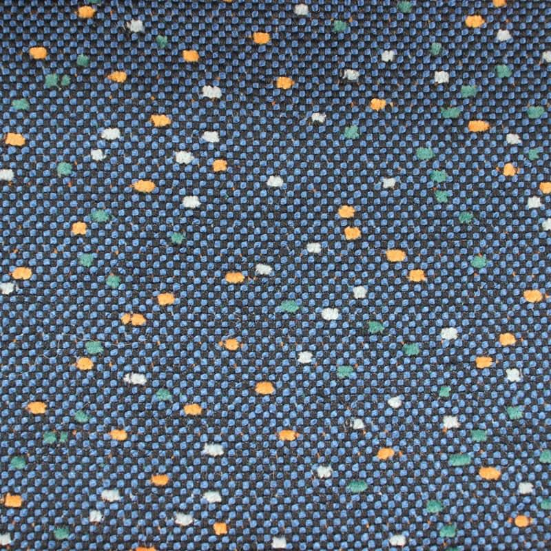 SM-A0027 Tissu de canapé en lin imitation motif jacquard à pois colorés