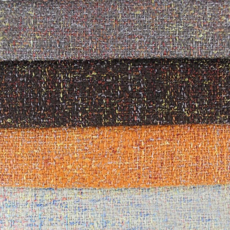 Tissu de canapé en lin mélangé multicolore à rayures en bambou SM-A0024