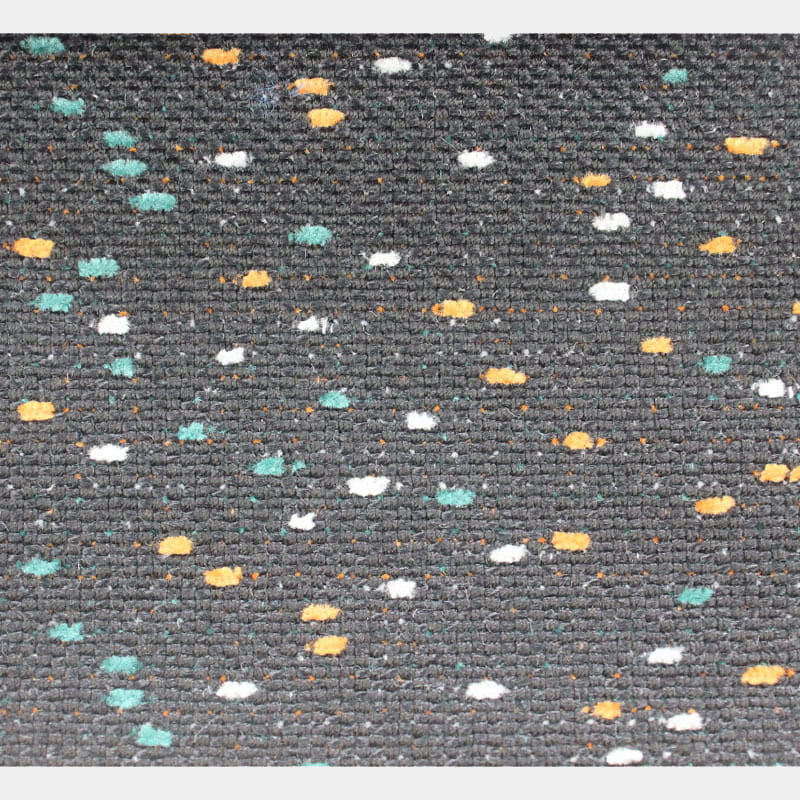 SM-A0027 Tissu de canapé en lin imitation motif jacquard à pois colorés