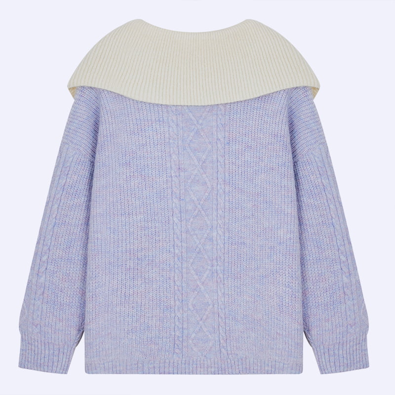 ML2205 French Baby Collar Lady Cardigan en tricot Manteau